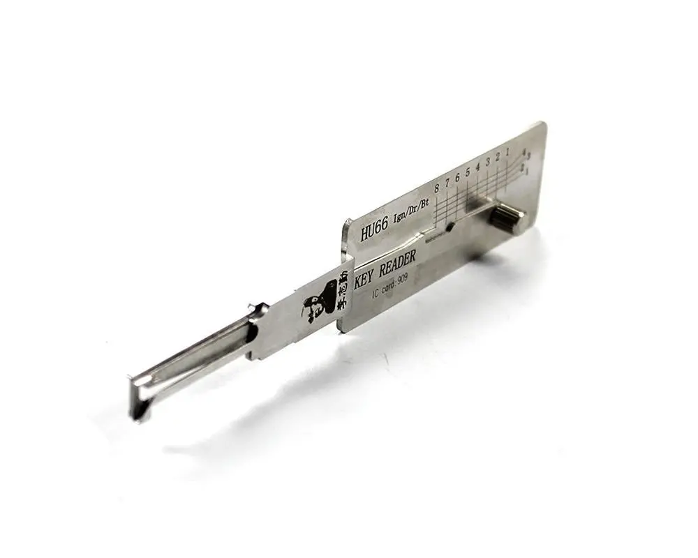 Original Lishi Decoder Decoder Hu66 For Audi Volkswagen - Ignition/Door/Trunk - Anti Glare 1