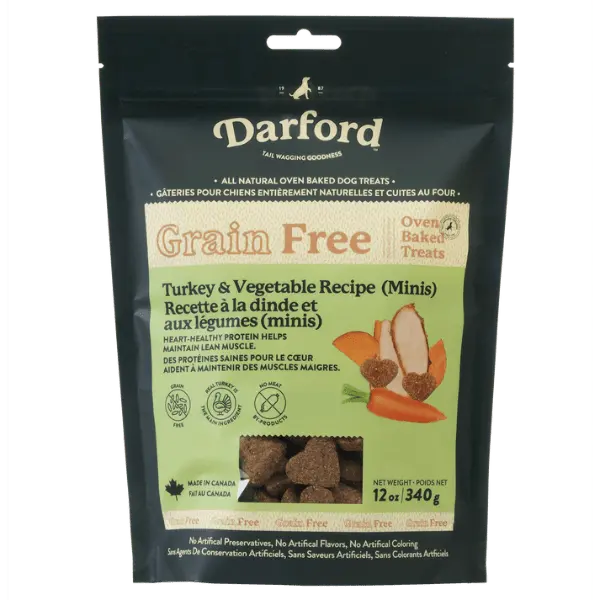Darford Grain Free Turkey Minis Oven-Baked Dog Treats 1