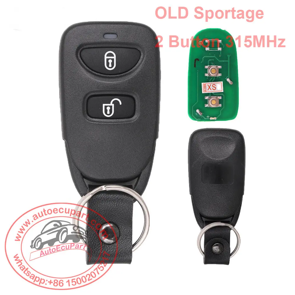 Remote Key Remote Control 2 Button 315Mhz For Old Kia Sportage 1
