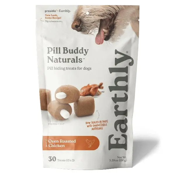 Earthly Pill Buddy Naturals Pill Hiding Treat For Dogs; Roasted Chicken Recipe 1