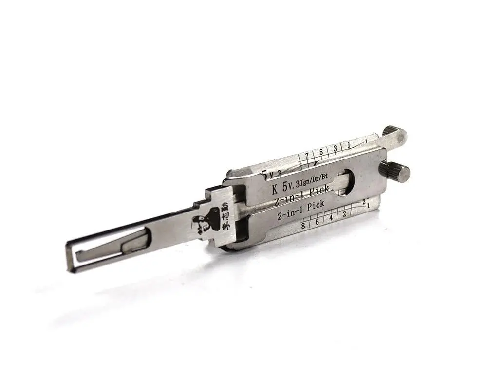 Original Lishi K 5 For Kia K5 Optima Hyundai 8-Cut With 5 Depths Laser Keyway Kk12 - 2-In-1 Pick - Door / Trunk / Ignition 1