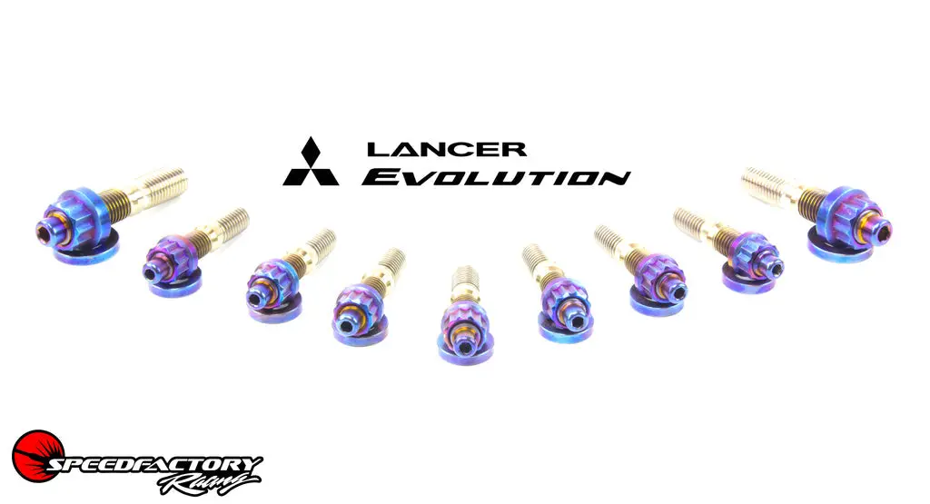 Speedfactory Titanium Exhaust Manifold Stud Kit - Mitsubishi Evo 7-9 / Dsm 1