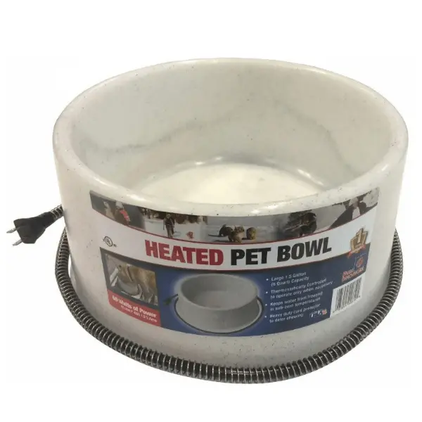 Heated Pet Bowl 1.5 Gallon 1