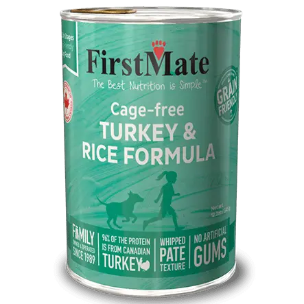 Firstmate Cage-Free Turkey & Rice Formula Canned Dog Food 1