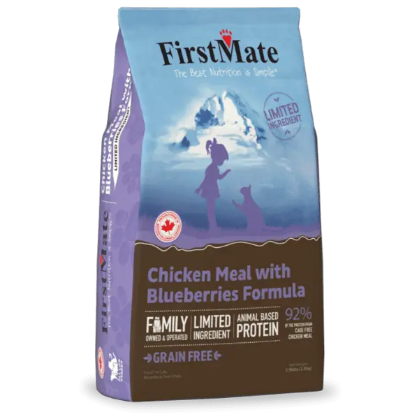 Firstmate Lid Chicken Meal & Blueberries Formula Dry Cat Food, 3.96Lb 1