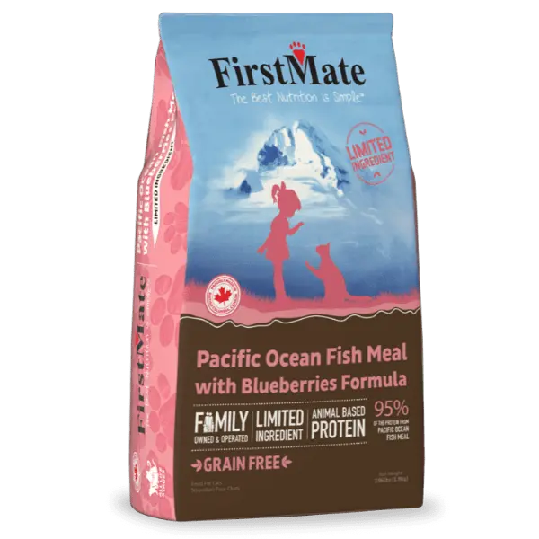 Firstmate Lid Ocean Fish Meal & Blueberries Formula Dry Cat Food, 3.96Lb 1