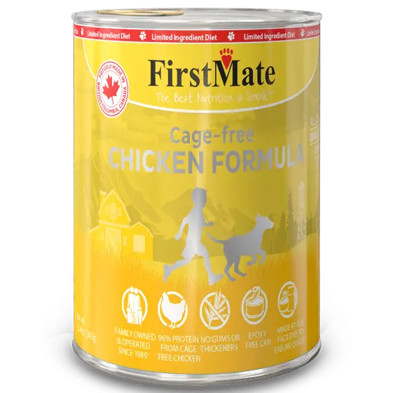 Firstmate Limited Ingredient Cage-Free Chicken Formula Canned Dog Food 1