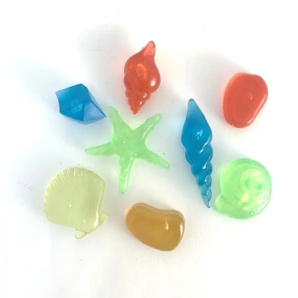 Fish Gear Glowing Stone Aquarium Ornaments (8Pc.) 1