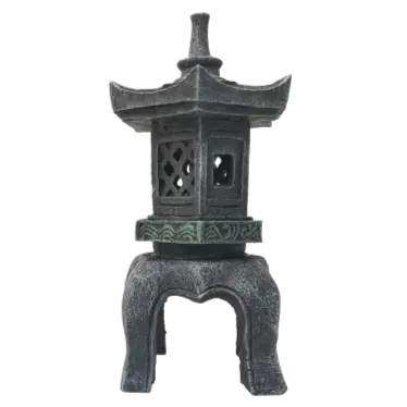 Fish Gear Pagoda Lantern Aquarium Ornament 1