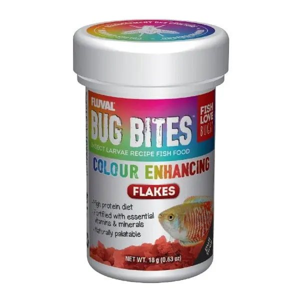Fluval Bug Bites Colour Enhancing Flakes 1