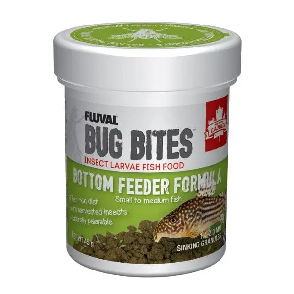 Fluval Bug Bites Sinking Granules Bottom Feeder Formula, 45G 1