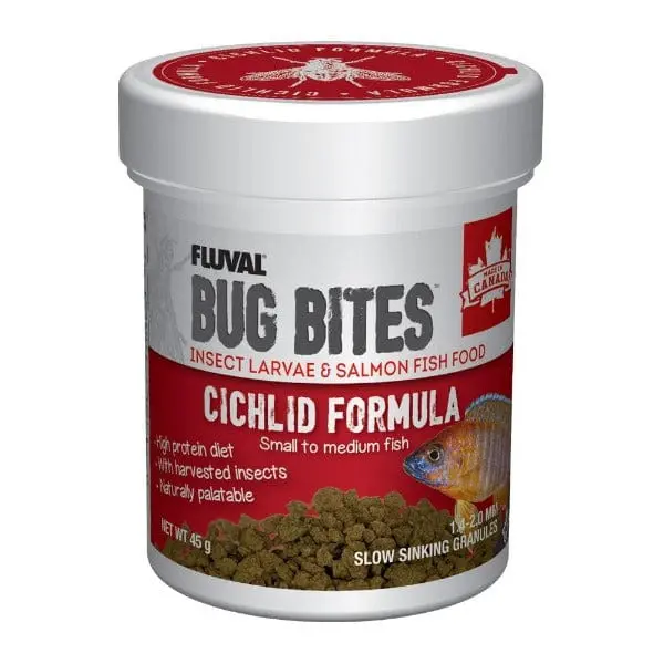 Fluval Bug Bites Slow Sinking Granules Cichlid Formula, 45G 1