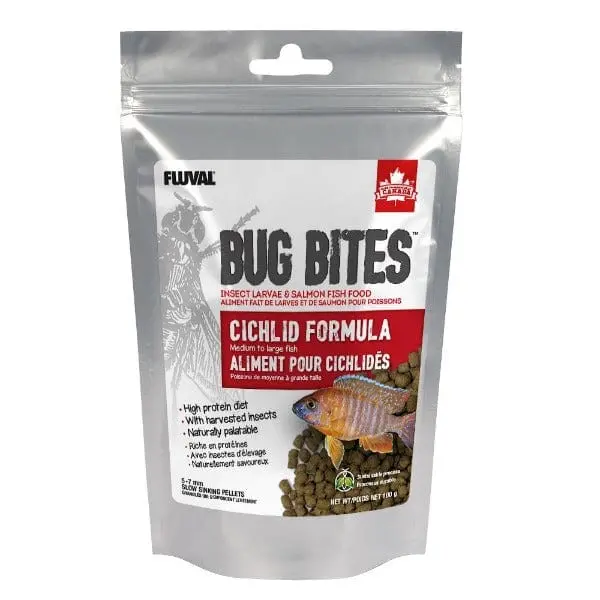 Fluval Bug Bites Slow Sinking Pellet Cichlid Formula, 100G 1