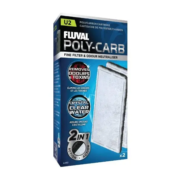 Fluval "U" Poly/Carbon Cartridge 2Pack 1