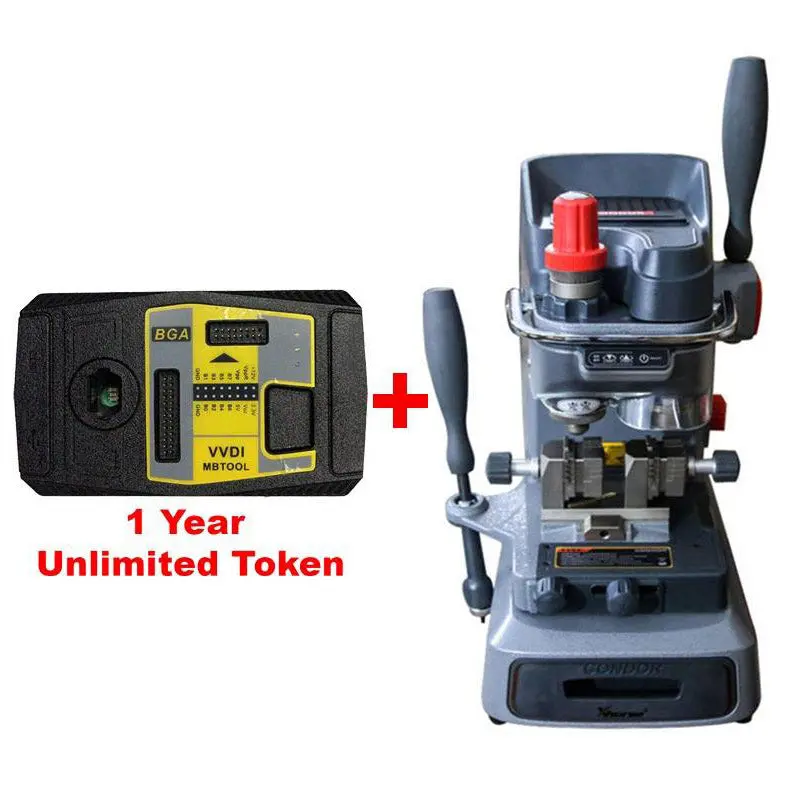 Xhorse Condor Xc-002 Manual Key Cutting Machine & Vvdi Mb Bga Tool Bundle 1