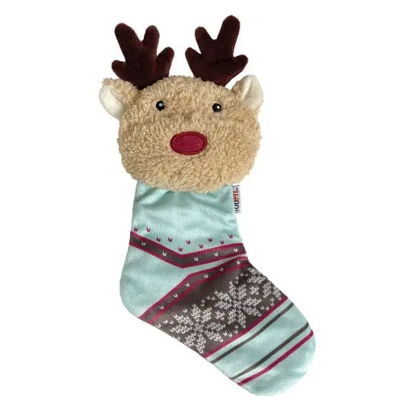 Foufit Holiday Cuddle Crinkle Stockings; Reindeer 1