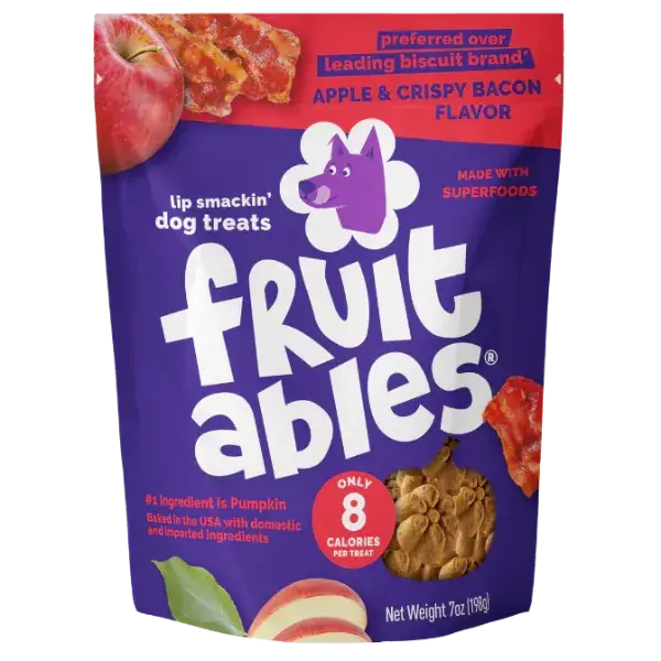 Fruitables Baked Crispy Bacon & Apple Dog Treats 1
