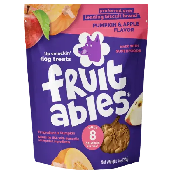Fruitables Baked Pumpkin & Apple Dog Treats 1