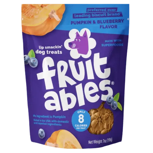 Fruitables Baked Pumpkin & Blueberry Dog Treats 1