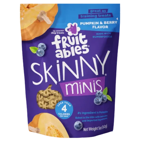 Fruitables Skinny Minis Pumpkin & Berry Flavor Dog Treats 1
