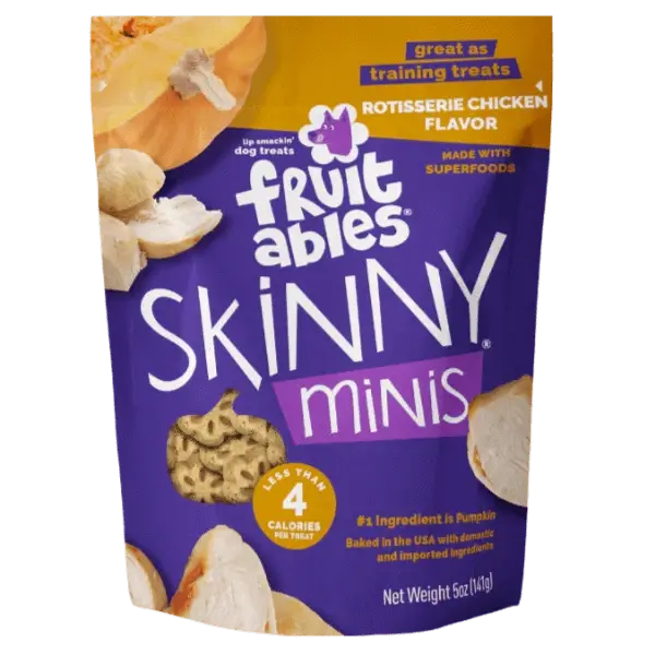 Fruitables Skinny Minis Rotisserie Chicken Dog Treats 1