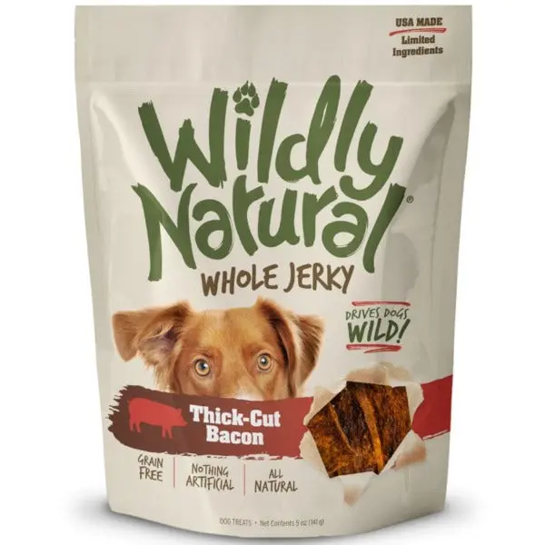 Wildly Natural Whole Jerky Bacon Strips Dog Treats 1