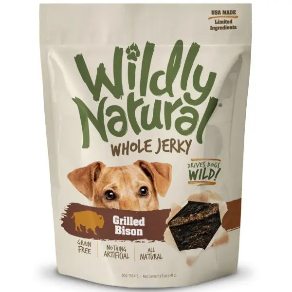 Wildly Natural Whole Jerky Grilled Bison Dog Treats 1
