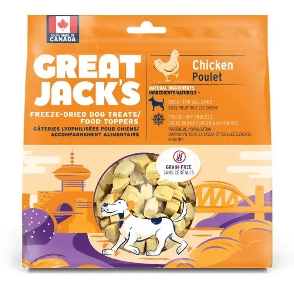 Great Jack's Chicken Freeze Dried Dog Treats/Food Toppers 1