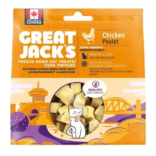 Great Jack's Chicken Freeze Dried Cat Treats/Food Toppers 1