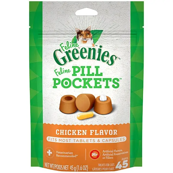 Feline Greenies Chicken Flavour Pill Pockets 1