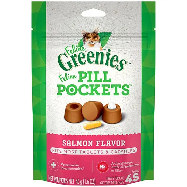 Feline Greenies Salmon Flavour Pill Pockets 1