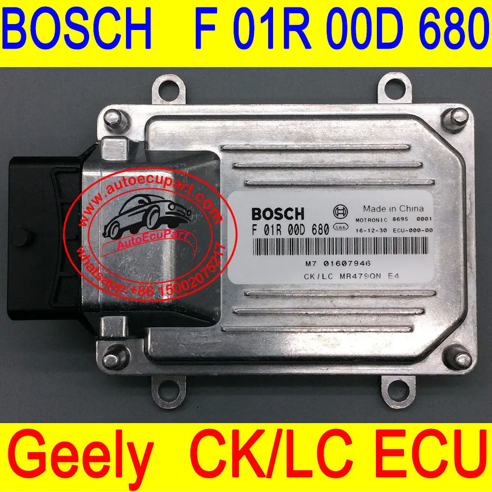 New Engine Computer Bosch M7 Ecu  For Geely  Free Cruiser Ck F 01R 00D 680/  F01r00d680/01607946/Mr479qn 1
