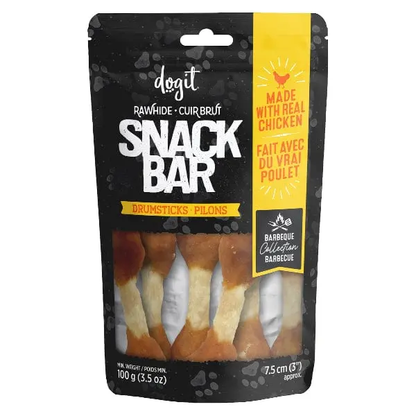 Dogit Snack Bar Chicken & Beefhide Drumsticks 1