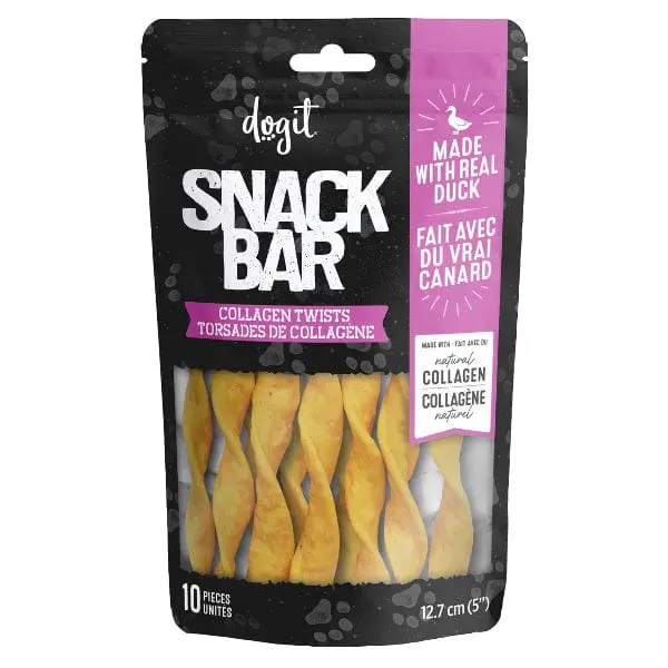 Dogit Snack Bar Duck Collagen Twists 1