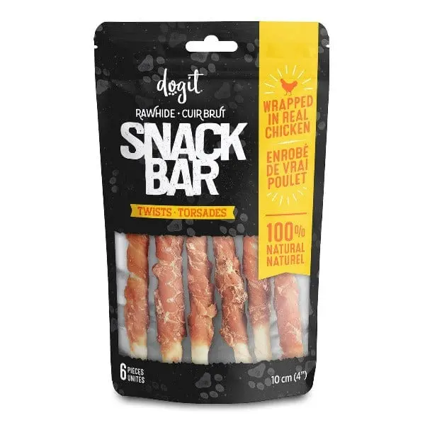 Dogit Snack Bar Twists Dog Treats; Chicken 1