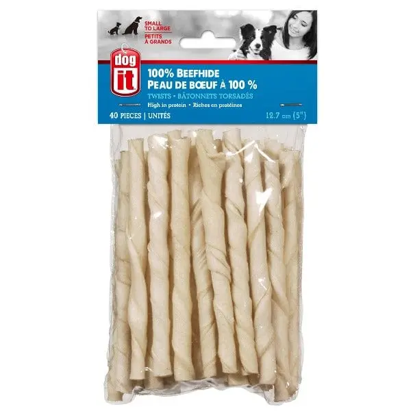 Dogit White Beefhide Chew Sticks Value Pack 1