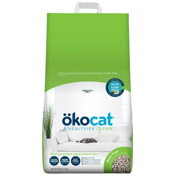 Ökocat Dust Free Non-Clumping Paper Pellet Cat Litter, 8Lb 1