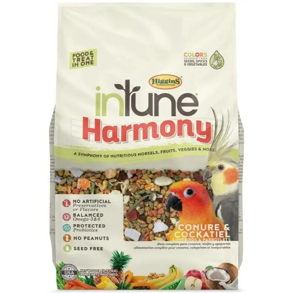 Higgins Intune Harmony Conure & Cockatiel Food 1