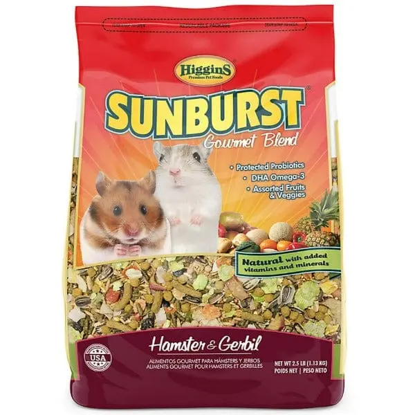 Higgins Sunburst Gourmet Blend Hamster & Gerbil Food 1