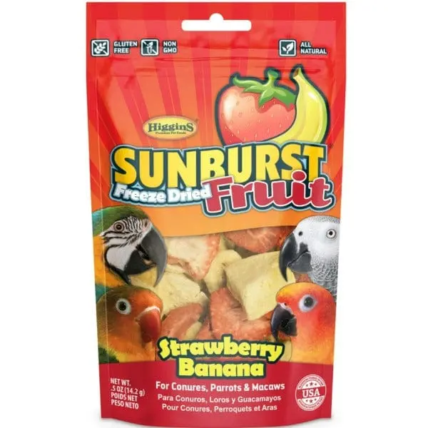 Sunburst Freeze Dried Strawberry Banana For Birds 1