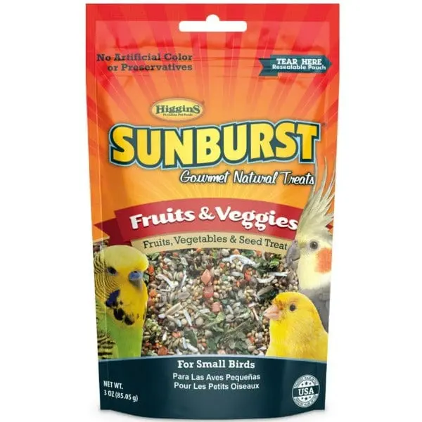 Sunburst Fruits & Veggies (Small) Gourmet Natural Bird Treats 1