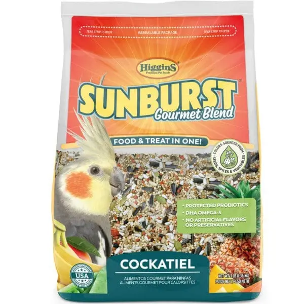 Sunburst Gourmet Blend Cockatiel Food 1