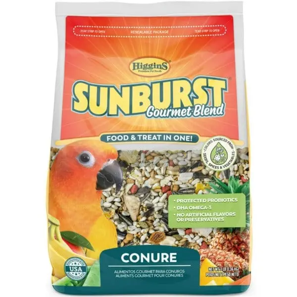 Sunburst Gourmet Blend Conure Food 1