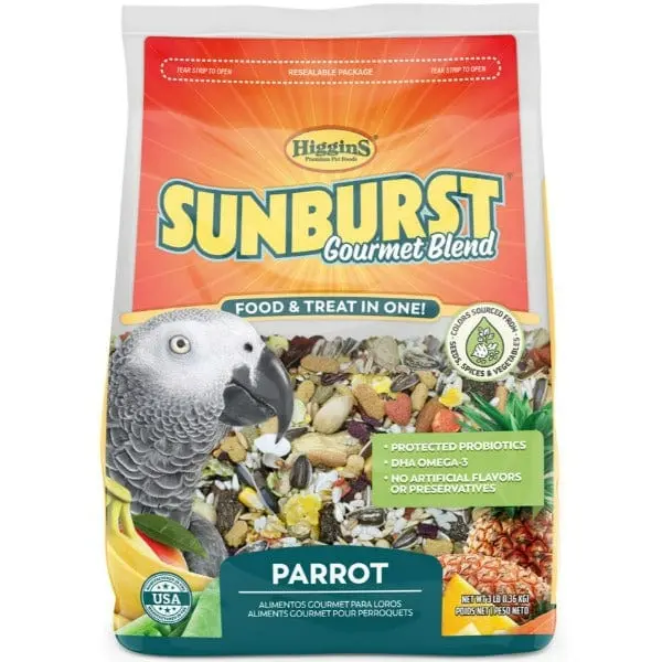 Sunburst Gourmet Blend Parrot Food 1