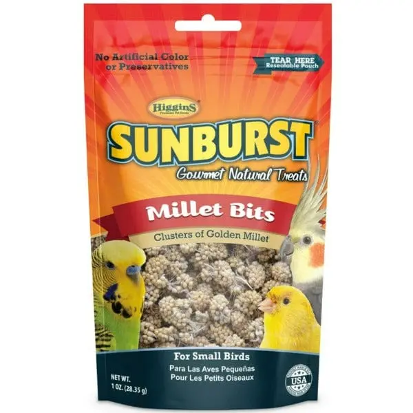 Sunburst Millet Bits Gourmet Natural Bird Treats 1