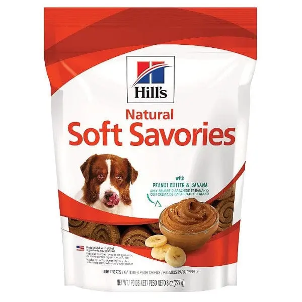 Hill's Natural Soft Savories Peanut Butter & Banana Dog Treats 1