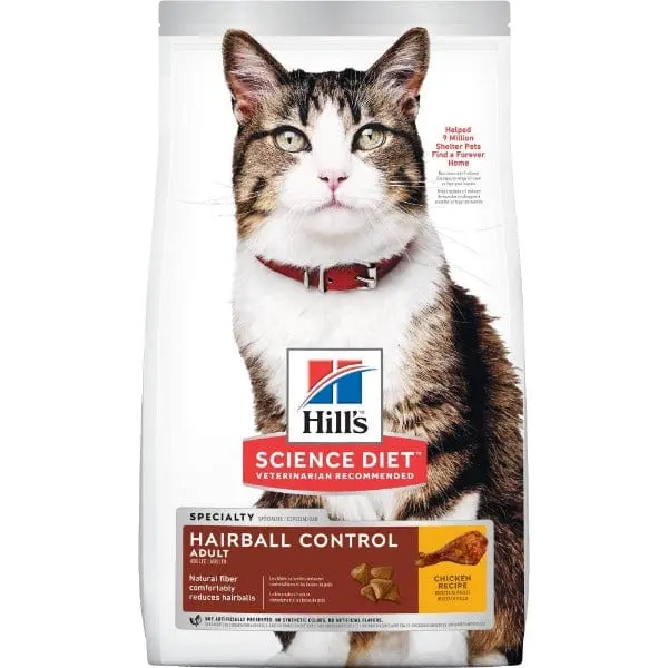 Science Diet Adult Hairball Control Chicken Recipe Dry Cat Food 1