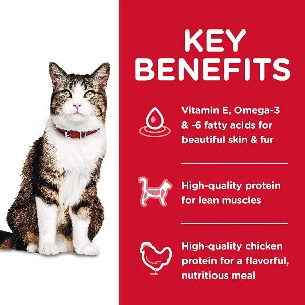 Science Diet Adult Hairball Control Chicken Recipe Dry Cat Food 2