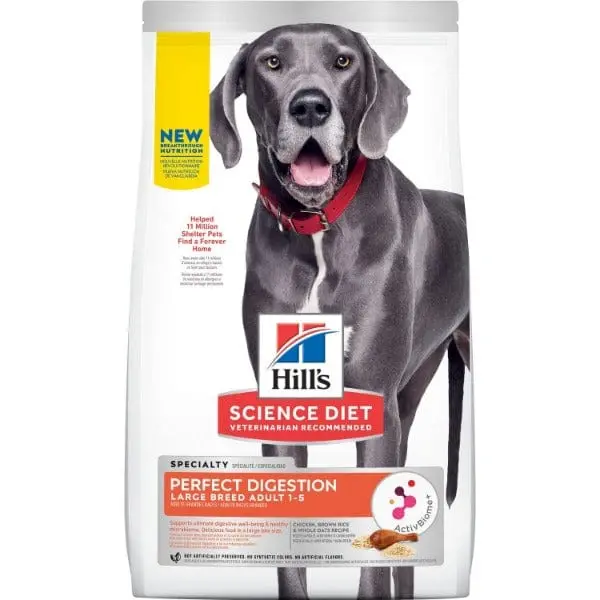Science Diet Adult Large Breed Perfect Digestion Chicken Recipe Dry Dog Food, 22Lb 1