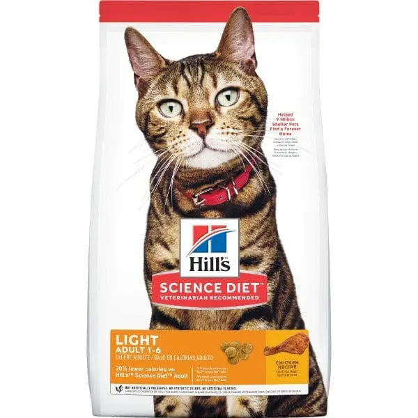 Science Diet Adult Light Chicken Recipe Dry Cat Food 1